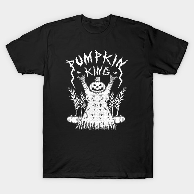 Metal Pumpkin T-Shirt by bryankremkau